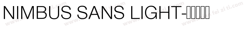 NIMBUS SANS LIGHT字体转换